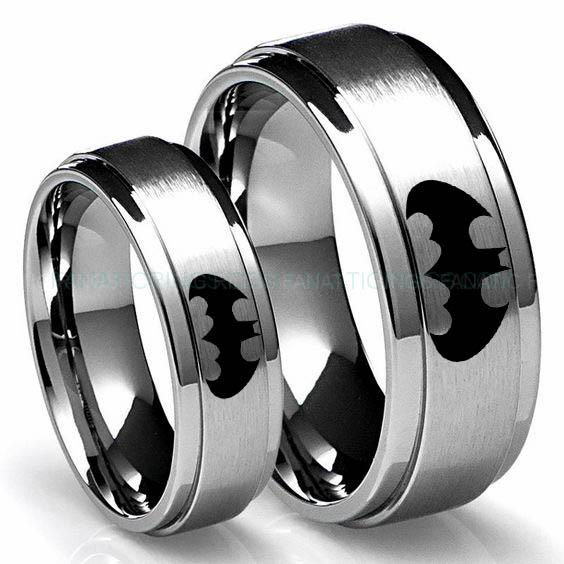 8a0fa8894a118f1630a9ddb838bab1fd Batman Ring, Batman Wedding Band, Batman Wedding Ring, Silver Wedding Band, Silver Wedding Ring - Image 1