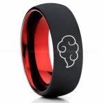 Naruto Shippuden Akatsuki Cloud Ring, Akatsuki Cloud Wedding Band, Akatsuki Cloud Jewelry