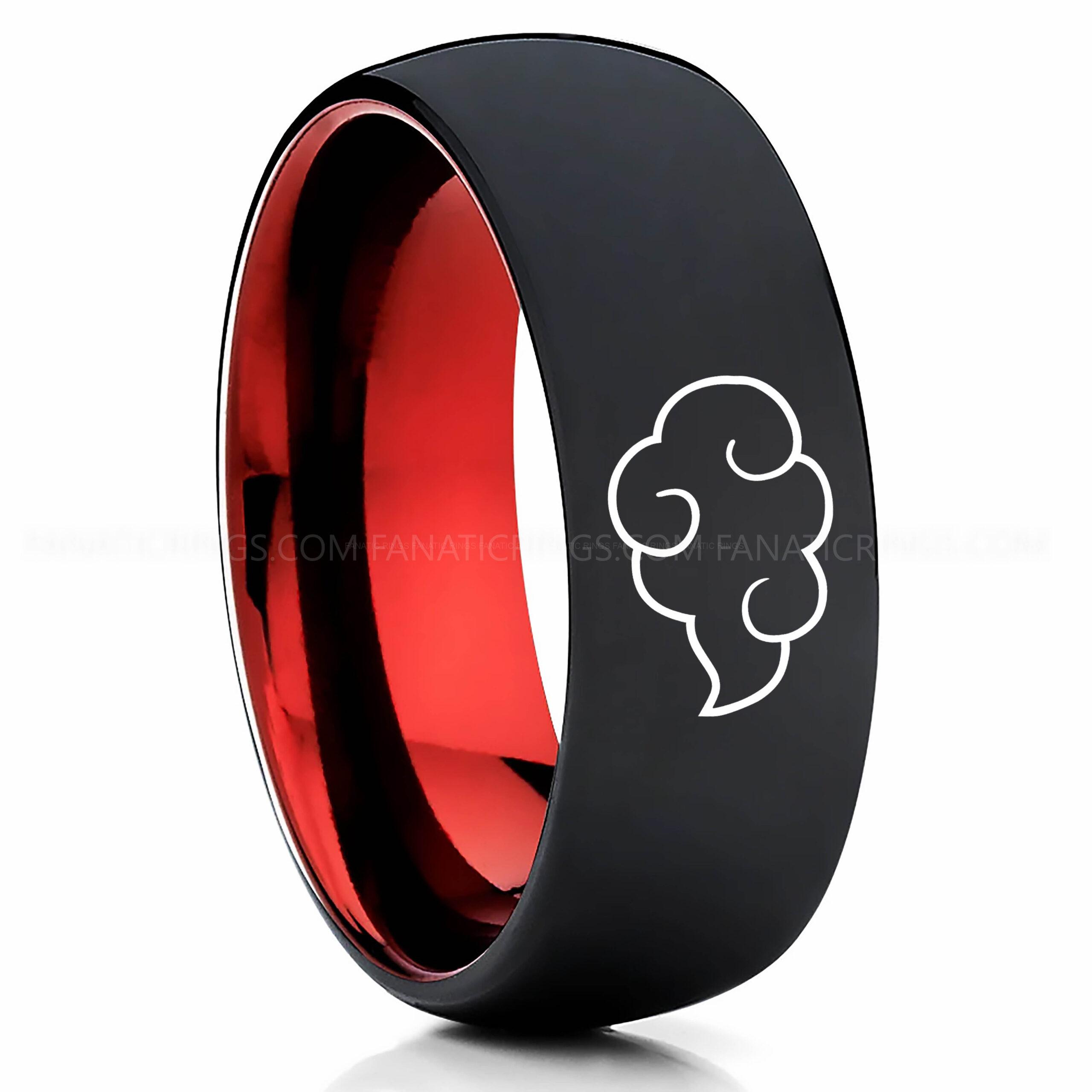 CC_2_27_13_2000x Naruto Shippuden Akatsuki Cloud Ring, Akatsuki Cloud Wedding Band, Akatsuki Cloud Jewelry - Image 1