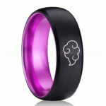 Naruto Shippuden Akatsuki Cloud Ring, Akatsuki Cloud Wedding Band, Akatsuki Cloud Jewelry