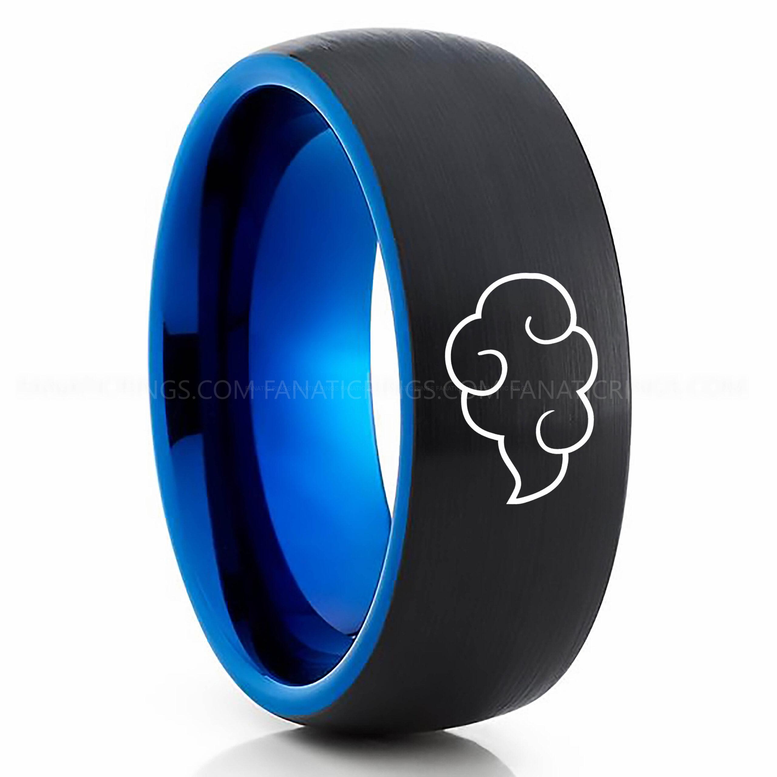 Web_09_09_15_334_grande Naruto Shippuden Akatsuki Cloud Ring, Akatsuki Cloud Wedding Band, Akatsuki Cloud Jewelry - Image 1