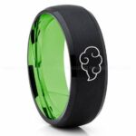 Naruto Shippuden Akatsuki Cloud Ring, Akatsuki Cloud Wedding Band, Akatsuki Cloud Jewelry