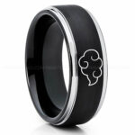 Naruto Shippuden Akatsuki Cloud Ring, Akatsuki Cloud Wedding Band, Akatsuki Cloud Jewelry