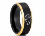 Naruto Shippuden Akatsuki Cloud Ring, Akatsuki Cloud Wedding Band, Akatsuki Cloud Jewelry