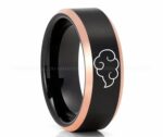 Naruto Shippuden Akatsuki Cloud Ring, Akatsuki Cloud Wedding Band, Akatsuki Cloud Jewelry