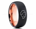 Naruto Shippuden Akatsuki Cloud Ring, Akatsuki Cloud Wedding Band, Akatsuki Cloud Jewelry