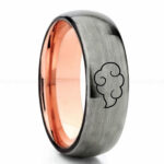 Naruto Shippuden Akatsuki Cloud Ring, Akatsuki Cloud Wedding Band, Akatsuki Cloud Jewelry