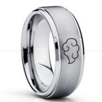 Naruto Shippuden Akatsuki Cloud Ring, Akatsuki Cloud Wedding Band, Akatsuki Cloud Jewelry