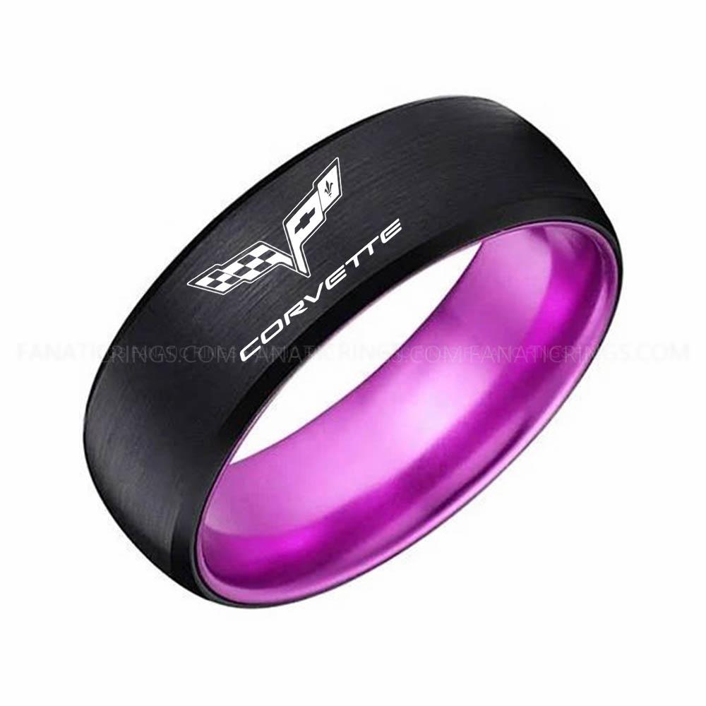 1 copy Corvette Ring, Chevy Ring, Chevrolet Ring, Chevrolet Corvette Ring, Auto Racing Ring, Chevy Wedding Band, Chevrolet Wedding Ring - Image 1