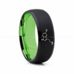 Serotonin Molecule Ring, Serotonin Ring, Science Ring, Science Jewelry, Molecule Jewelry, Molecule Wedding Band