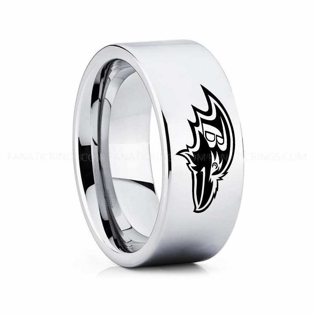 10 copy (1) Ravens Ring, Ravens Wedding Band, Ravens Wedding Ring, Ravens Jewelry - Image 1