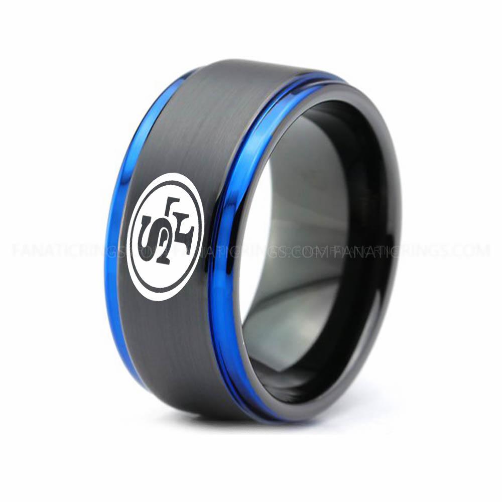 11 (1) 49ERS Ring, 49ERS Wedding Band, 49ERS Wedding Ring, 49ERS Jewelry - Image 1