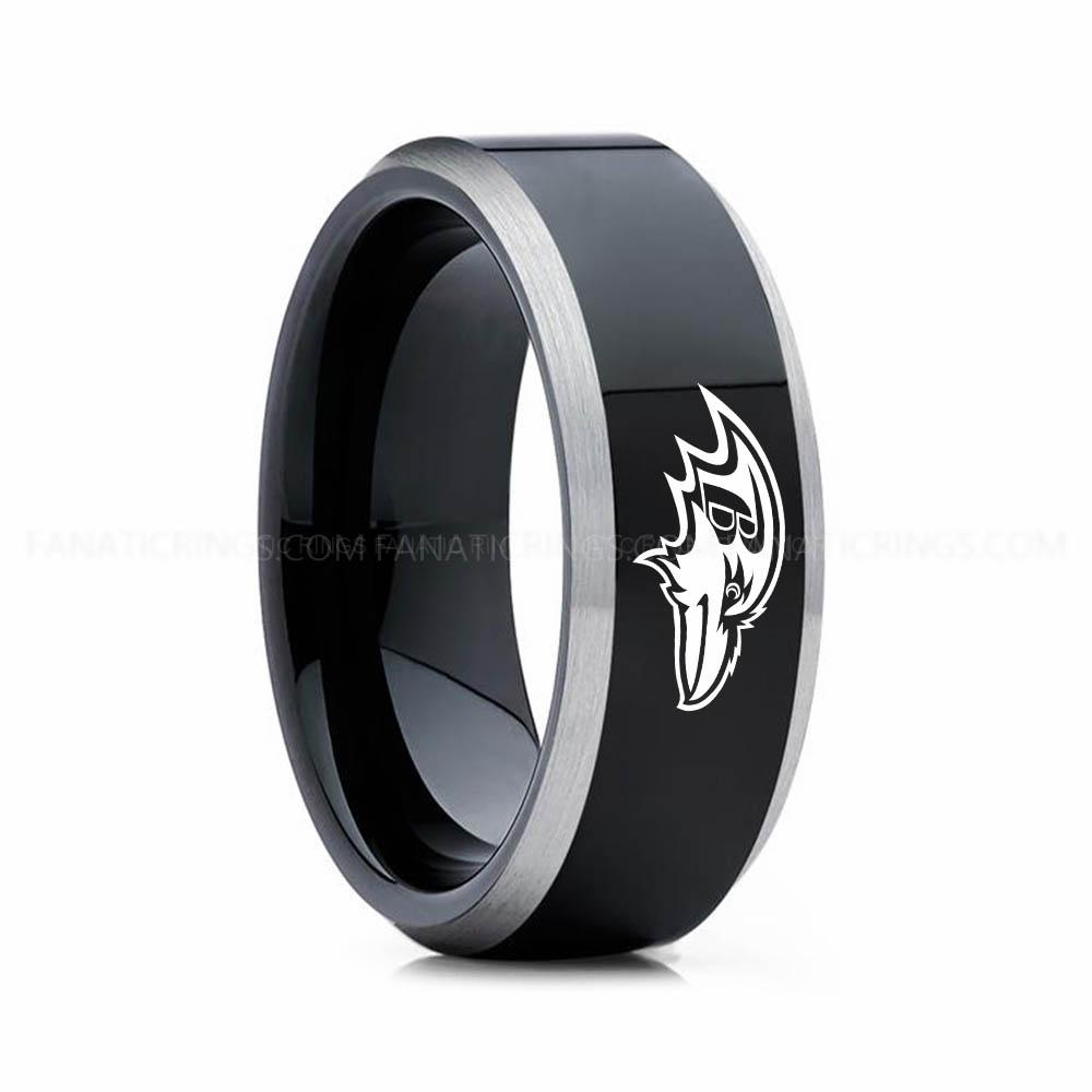 11 copy (1) Ravens Ring, Ravens Wedding Band, Ravens Wedding Ring, Ravens Jewelry - Image 1