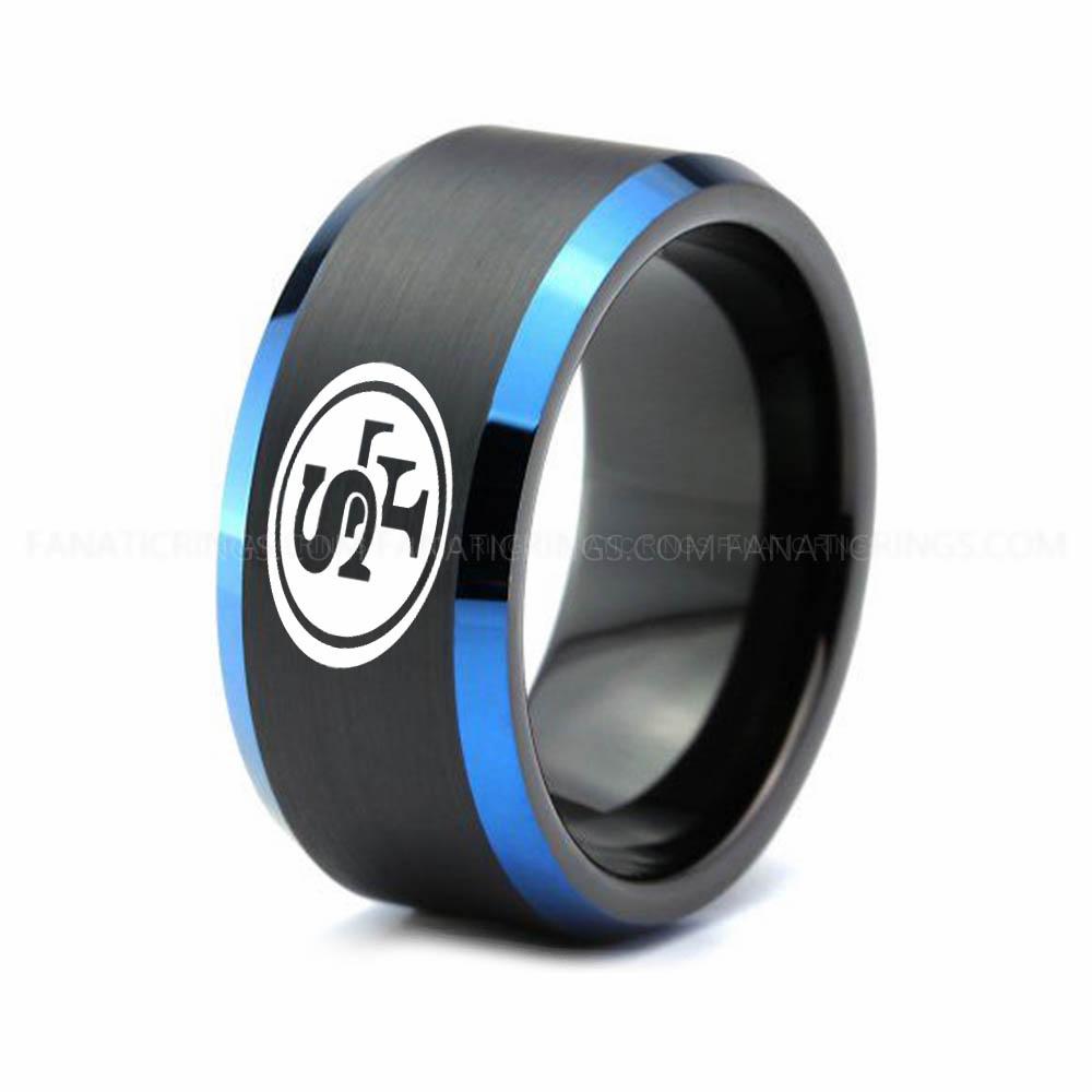 12 (1) 49ERS Ring, 49ERS Wedding Band, 49ERS Wedding Ring, 49ERS Jewelry - Image 1