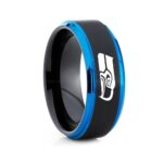 Seahawks Ring, Seahawks Wedding Band, Seahawks Wedding Ring, Seahawks Jewelry