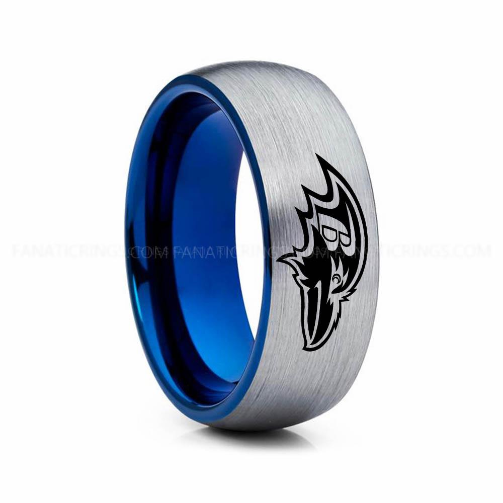 12 copy (1) Ravens Ring, Ravens Wedding Band, Ravens Wedding Ring, Ravens Jewelry - Image 1