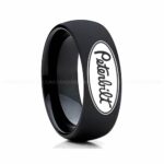 Trucker Ring, Truck Driver Ring, Peterbilt Truck Ring, Peterbilt Ring, Black Tungsten Ring, Black Wedding Ring, Truck Ring, Black Ring