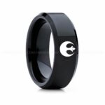 Rebel Alliance Ring, Star Wars Ring, Star Wars Wedding Band, Star Wars Wedding Ring