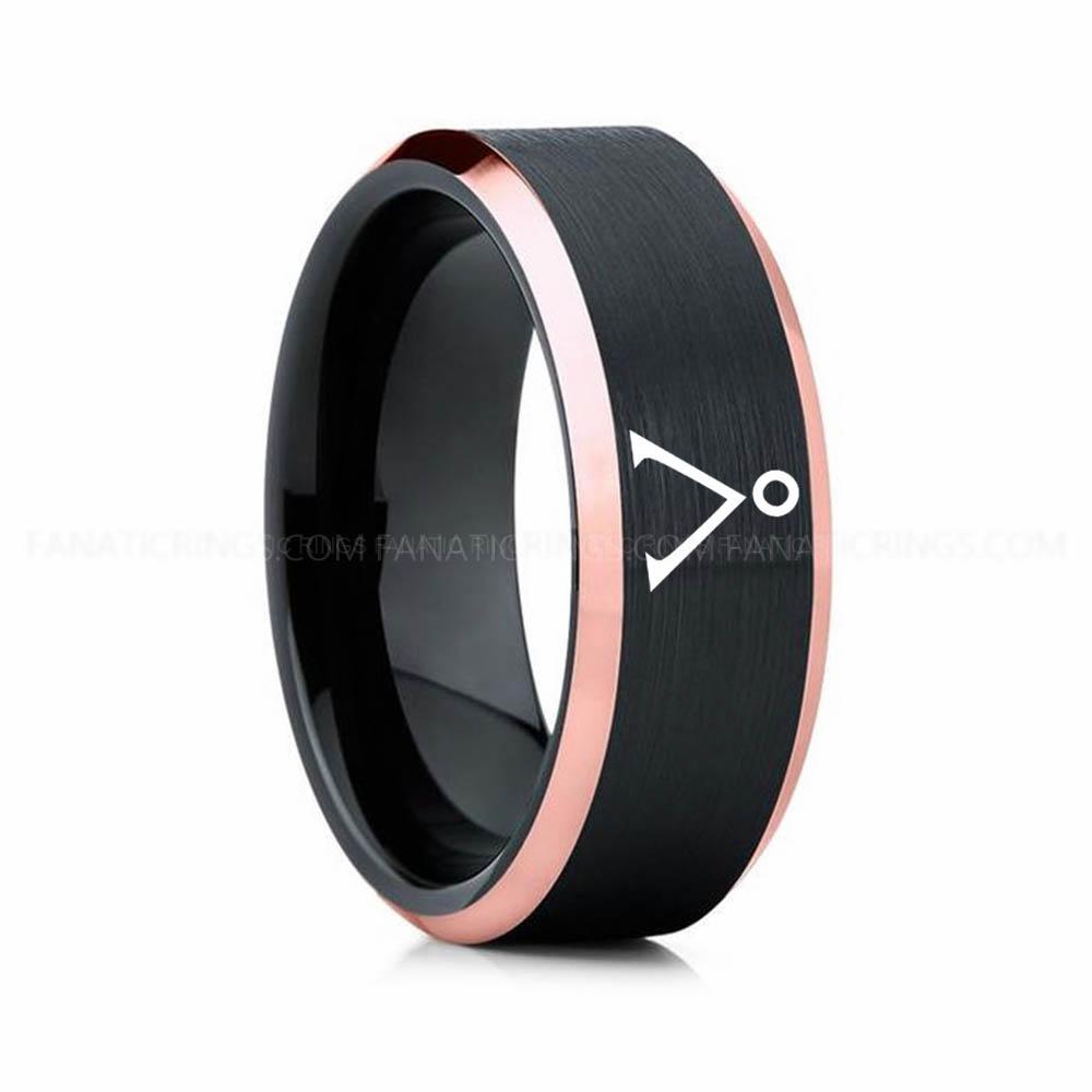 14 (15) Stargate Ring, Stargate Earth Ring, Earth Ring, Stargate Jewelry, Stargate Wedding Band - Image 1