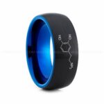 Dopamine Molecule Ring, Dopamine Ring, Science Ring, Science Jewelry, Molecule Jewelry, Molecule Wedding Band