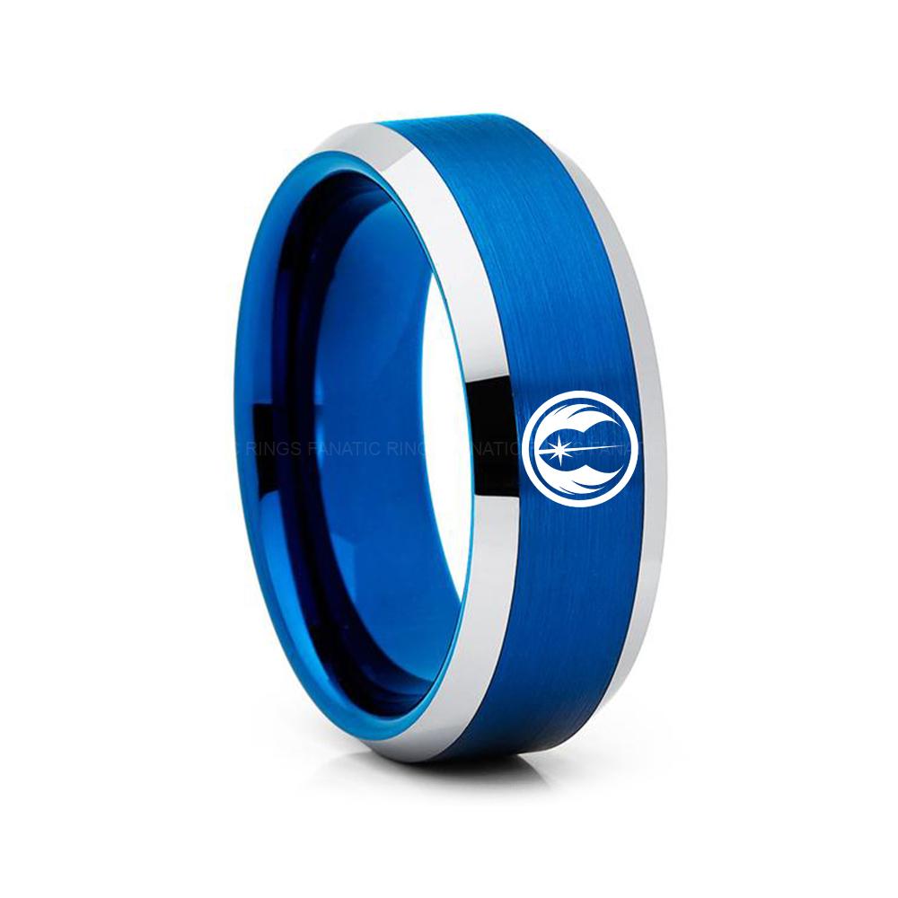 15 copy (3) Jedi Order Ring, Star Wars Ring, Star Wars Wedding Band, Star Wars Wedding Ring - Image 1