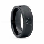 Serotonin Molecule Ring, Serotonin Ring, Science Ring, Science Jewelry, Molecule Jewelry, Molecule Wedding Band