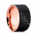 Testosterone Molecule Ring, Testosterone Ring, Science Ring, Science Jewelry, Molecule Jewelry, Molecule Wedding Band