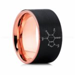 Caffein Molecule Ring, Caffein Ring, Science Ring, Science Jewelry, Molecule Jewelry, Molecule Wedding Band