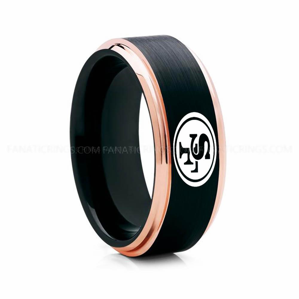 18 (1) 49ERS Ring, 49ERS Wedding Band, 49ERS Wedding Ring, 49ERS Jewelry - Image 1