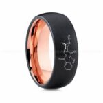 Cocaine Molecule Ring, Cocaine Ring, Science Ring, Science Jewelry, Molecule Jewelry, Molecule Wedding Band