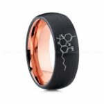 Cannabis Ring, Tetrahydrocannabinol Ring, THC Ring, Cannabis Wedding Band, Science Ring, Science Jewelry, Molecule Jewelry, Molecule Wedding Band