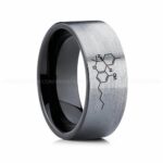 Cannabis Ring, Tetrahydrocannabinol Ring, THC Ring, Cannabis Wedding Band, Science Ring, Science Jewelry, Molecule Jewelry, Molecule Wedding Band
