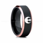 Rebel Alliance Ring, Star Wars Ring, Star Wars Wedding Band, Star Wars Wedding Ring