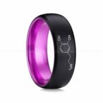Dopamine Molecule Ring, Dopamine Ring, Science Ring, Science Jewelry, Molecule Jewelry, Molecule Wedding Band
