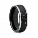 Dopamine Molecule Ring, Dopamine Ring, Science Ring, Science Jewelry, Molecule Jewelry, Molecule Wedding Band