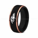 Ravens Ring, Ravens Wedding Band, Ravens Wedding Ring, Ravens Jewelry