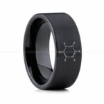 Benzene Molecule Ring, Benzene Ring, Science Ring, Science Jewelry, Molecule Jewelry, Molecule Wedding Band
