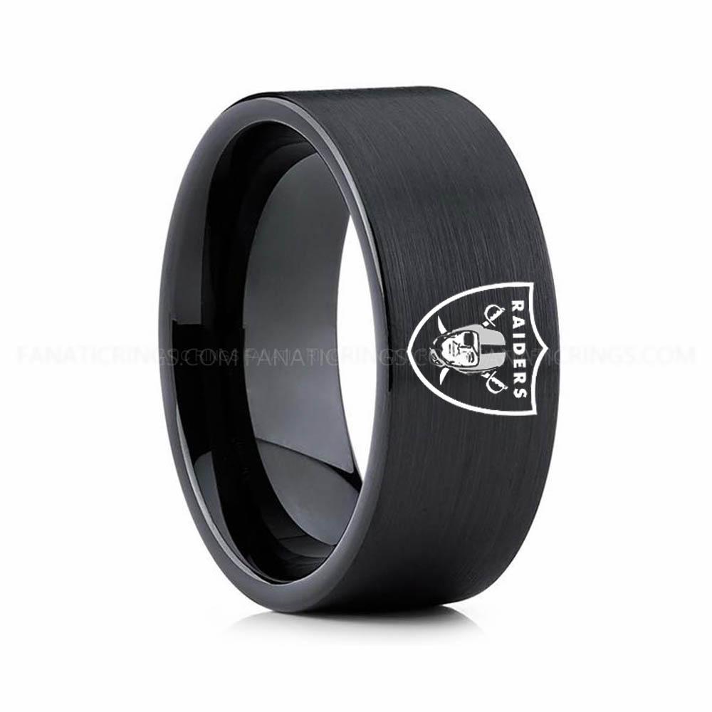 4 (4) Raiders Ring, Raiders Wedding Band, Raiders Wedding Ring, Raiders Jewelry - Image 1