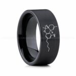 Cannabis Ring, Tetrahydrocannabinol Ring, THC Ring, Cannabis Wedding Band, Science Ring, Science Jewelry, Molecule Jewelry, Molecule Wedding Band