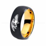 Ravens Ring, Ravens Wedding Band, Ravens Wedding Ring, Ravens Jewelry