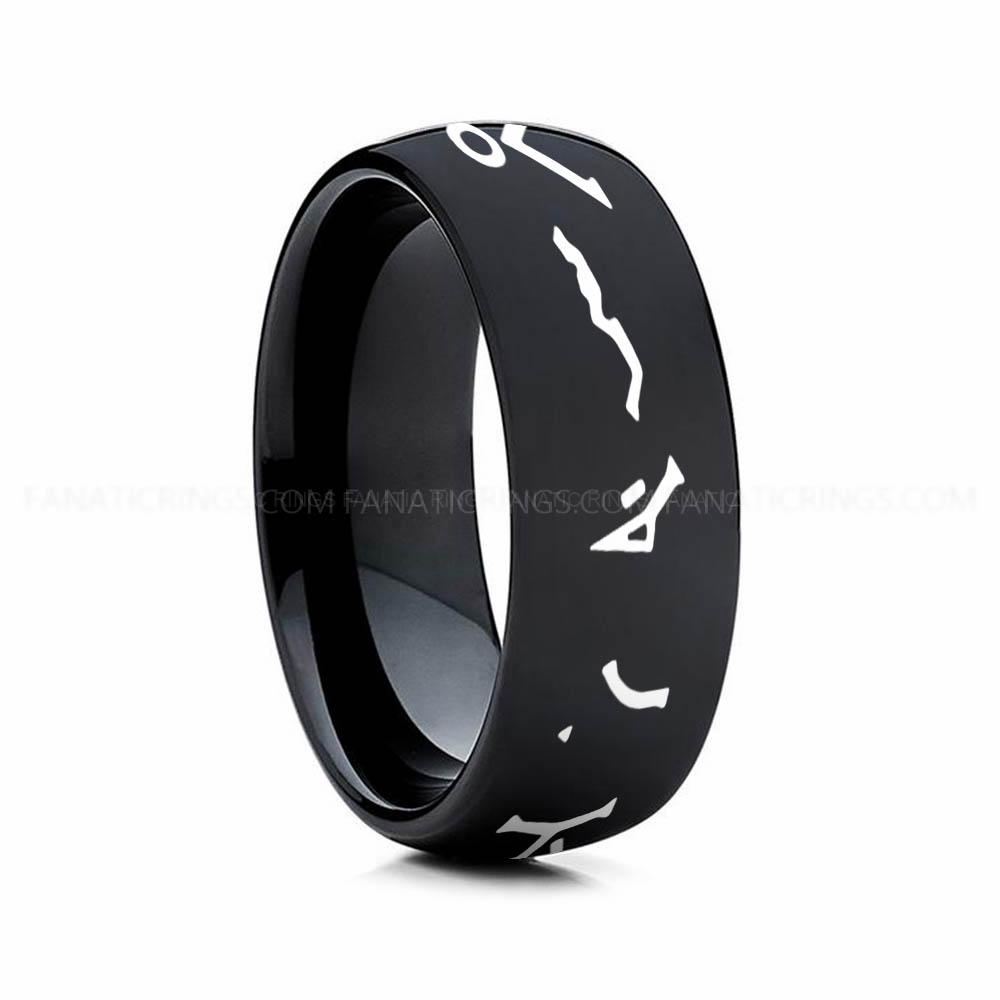 5 (2) Stargate Ring, Stargate Earth Ring, Earth Ring, Stargate Jewelry, Stargate Wedding Band - Image 1