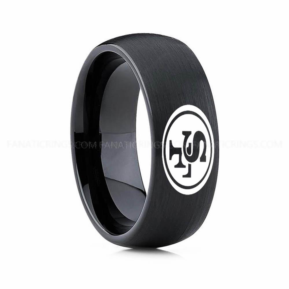 6 (1) 49ERS Ring, 49ERS Wedding Band, 49ERS Wedding Ring, 49ERS Jewelry - Image 1