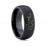 Cocaine Molecule Ring, Cocaine Ring, Science Ring, Science Jewelry, Molecule Jewelry, Molecule Wedding Band