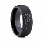 Cannabis Ring, Tetrahydrocannabinol Ring, THC Ring, Cannabis Wedding Band, Science Ring, Science Jewelry, Molecule Jewelry, Molecule Wedding Band