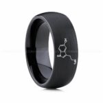 Serotonin Molecule Ring, Serotonin Ring, Science Ring, Science Jewelry, Molecule Jewelry, Molecule Wedding Band