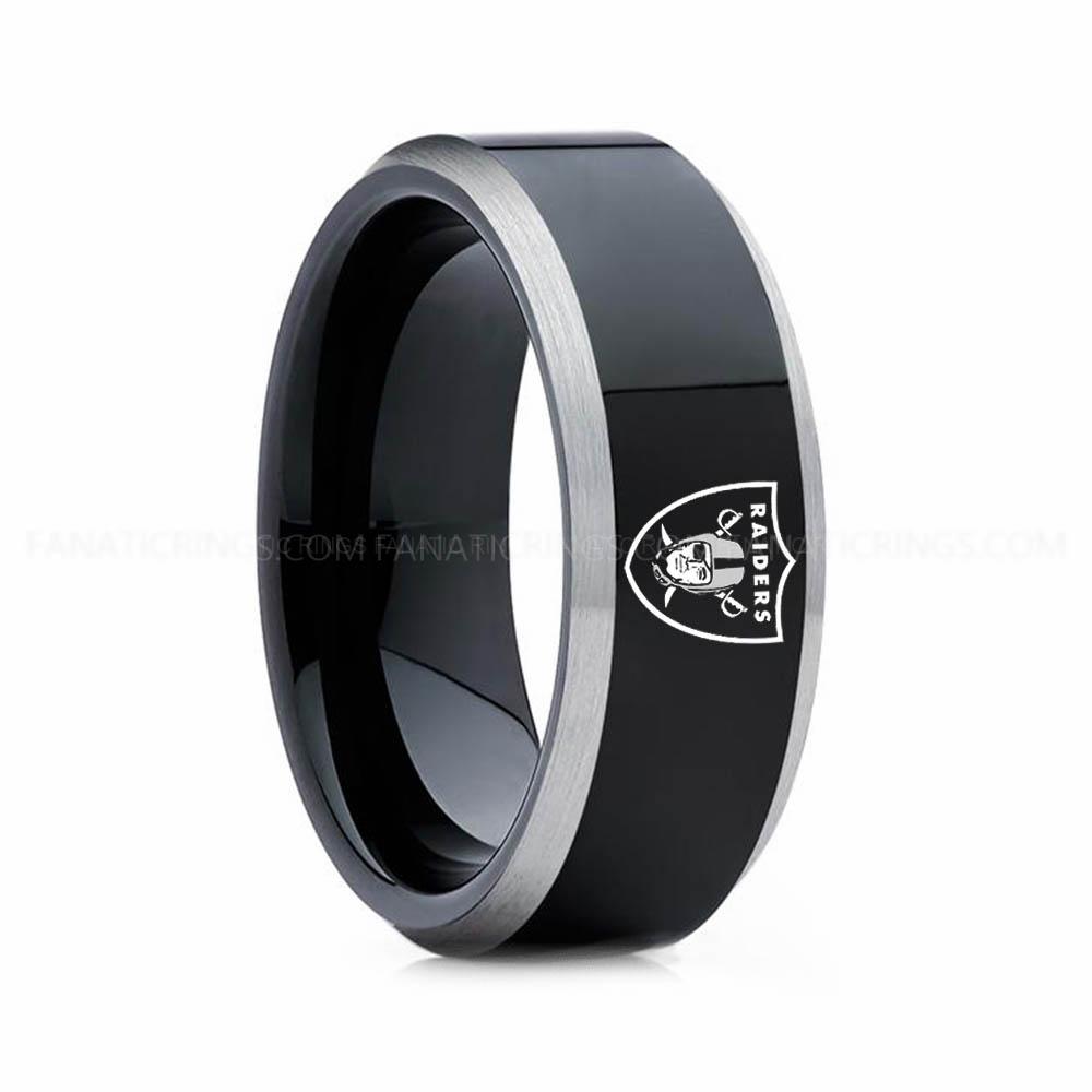 7 (4) Raiders Ring, Raiders Wedding Band, Raiders Wedding Ring, Raiders Jewelry - Image 1