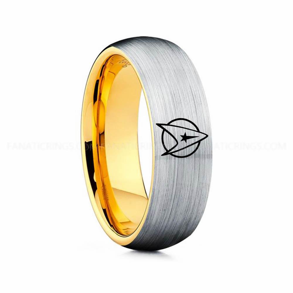 7 copy (4) Starfleet Ring, Star Trek Ring, Star Trek Wedding Band, Star Trek Wedding Ring - Image 1