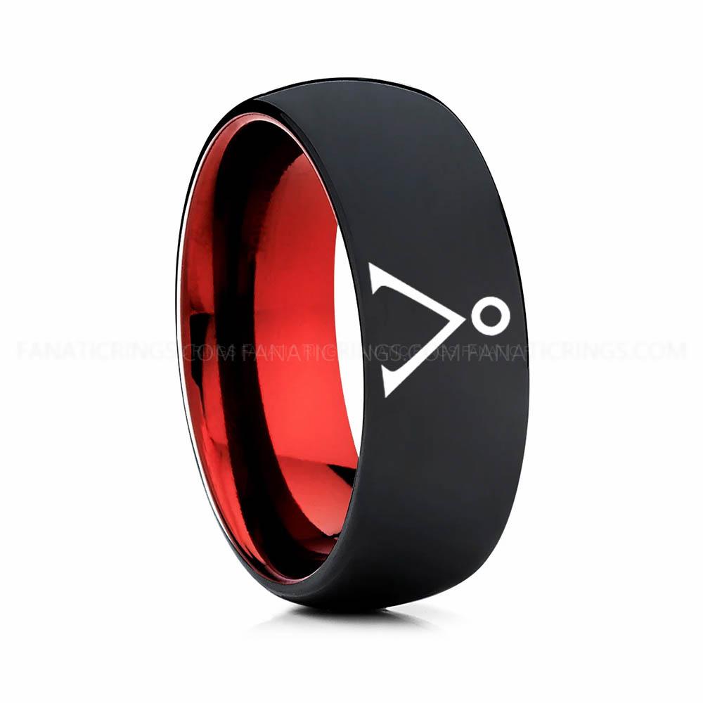 8 (14) Stargate Ring, Stargate Earth Ring, Earth Ring, Stargate Jewelry, Stargate Wedding Band - Image 1