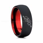 Estrogen Ring, Estrogen Molecule Ring, Estrogen Wedding Band, Science Ring, Science Jewelry, Molecule Jewelry, Molecule Wedding Band