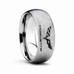 Corvette Ring, Chevy Ring, Chevrolet Ring, Chevrolet Corvette Ring, Auto Racing Ring, Chevy Wedding Band, Chevrolet Wedding Ring